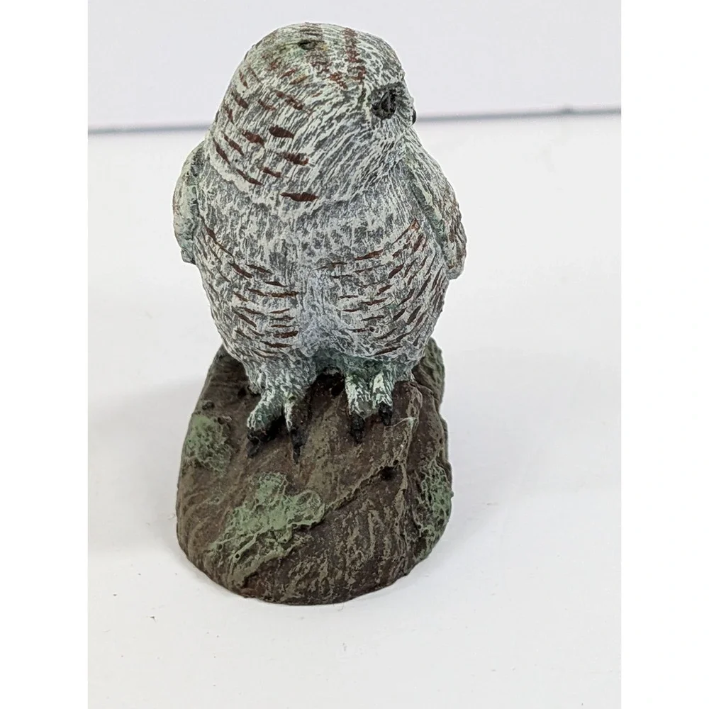 VINTAGE‎ 1970's NEAL DEATON OWL FIGURINE THE BRONZE MENAGERIE